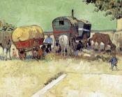 文森特 威廉 梵高 : 流浪艺人的大自蓬车